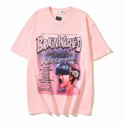 Hellstar Brainwashed World Tour T-Shirt Pink/Purple 02