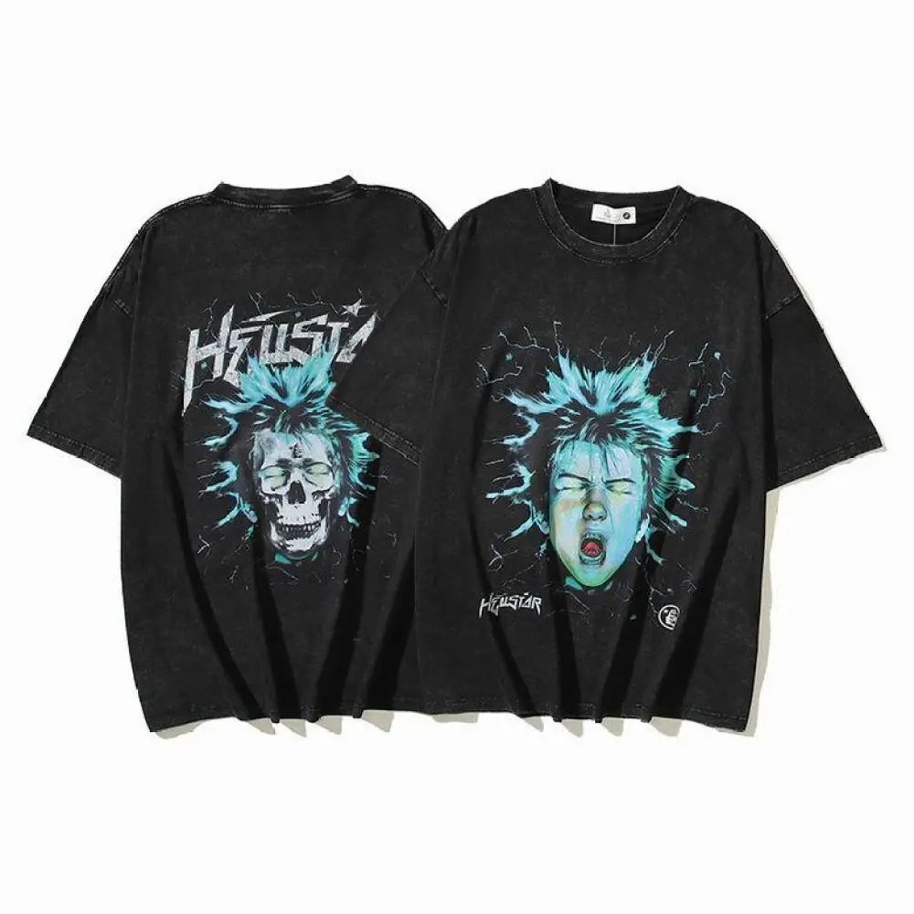 Hellstar Electric Kid T-Shirt Black/Blue
