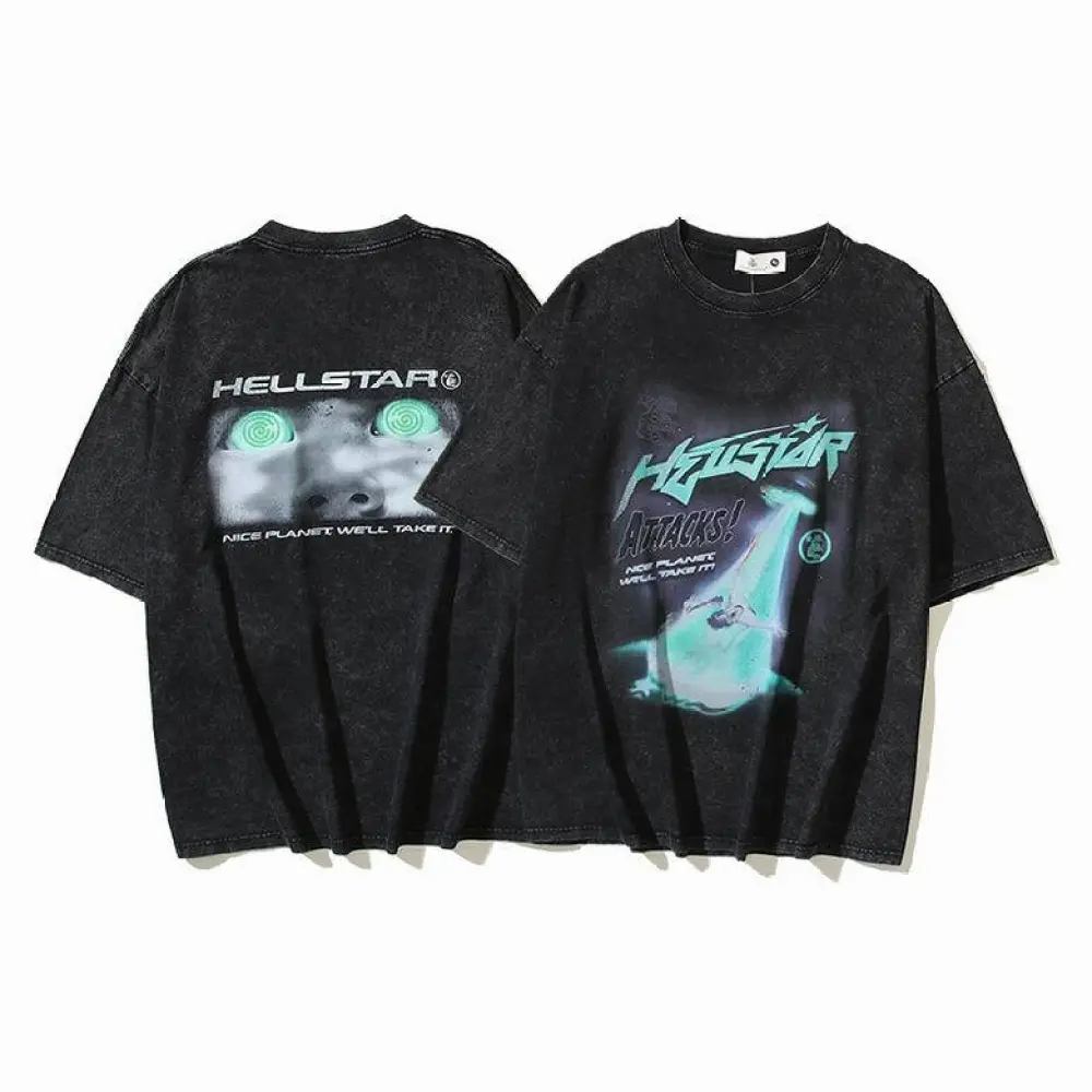 Hellstar Attacks T-shirt Black