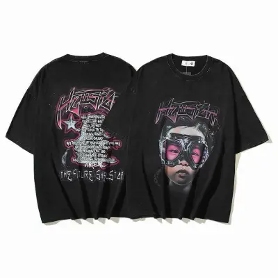 Hellstar The Future T-Shirt Black/Pink 01