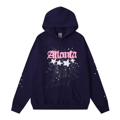 Sp5der Hoodie Purple 8211 01