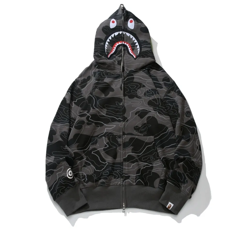 BAPE Hoodie Grey 6817