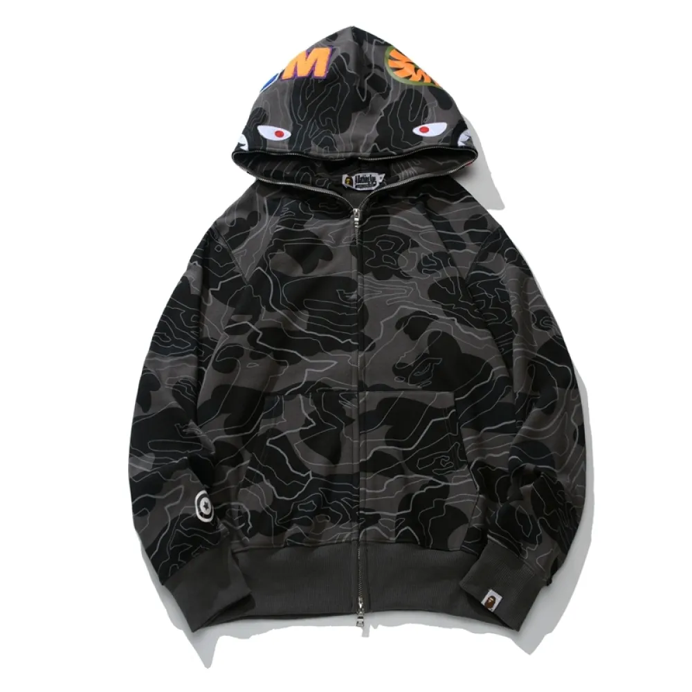 BAPE Hoodie Grey 6817