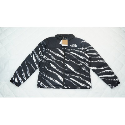 TheNorthFace Splicing White And Black Zebra