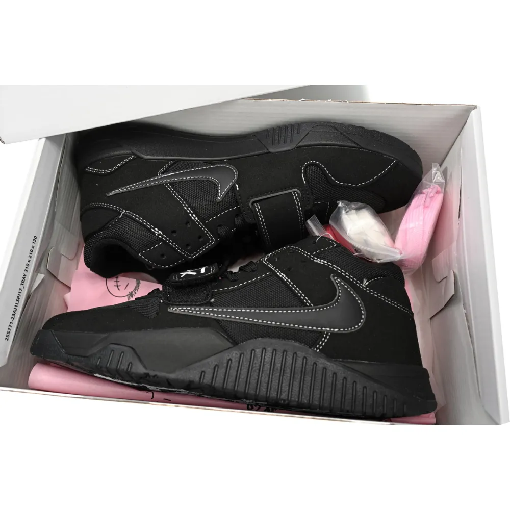 GET Travis Scott x Jordan Cut The Check Nice Kicks Black Knight,FZ8117-010