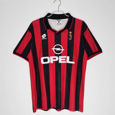 GET Best Reps Serie A 1995/96 AC Milan Home  Soccer Jersey 01