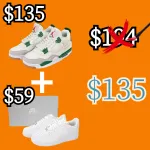 (Jordan 4 Shoes + Free Air Force 1)PKGoden Air Jordan1 +  Air Force 1