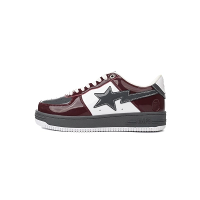 Special Sale A Bathing Ape Bape Sta Nostalgic Burgundy Grey 1180-191-0096 01