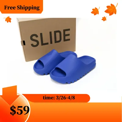 (Limited time special price 59) G5 Yeezy Slide Azure,ID4133 01