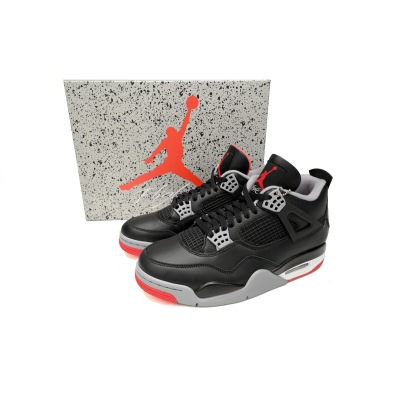 💥[BF 50% OFF]💥 PKGoden  Air Jordan 4 Bred Reimagined,FV5029-006 01