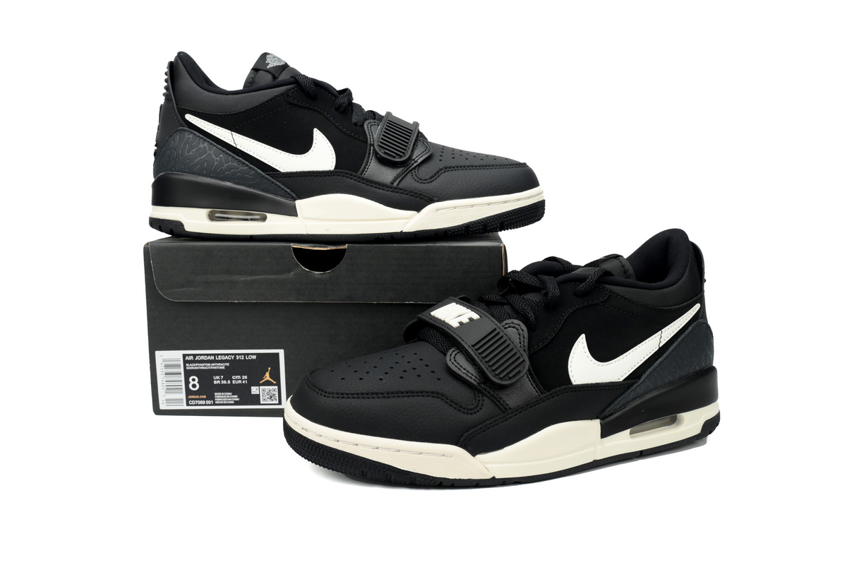 POP  Jordan Legacy 312 Low Black Anthracite CD7069-001