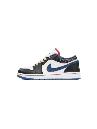 POP  Air Jordan 1 Low SE Black Industrial Blue FV3622-141 01