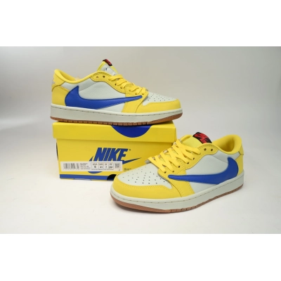 GET Air Jordan 1 Low GET Travis Scott Canary,DZ4137-700 02