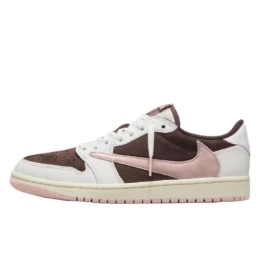 PKGoden Air Jordan 1 Retro Low GET SP Travis Scott  Dark Pony Pink,DZ4137-206 01