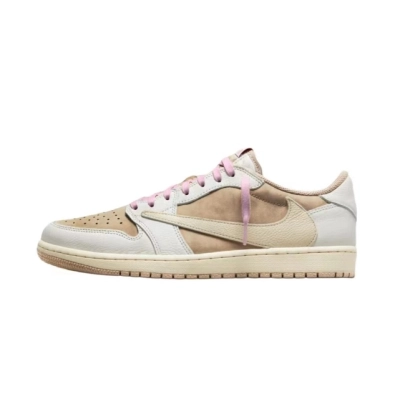 PKGoden Air Jordan 1 Retro Low GET Travis Scott Sail Shy Pink,DM7866-106 01