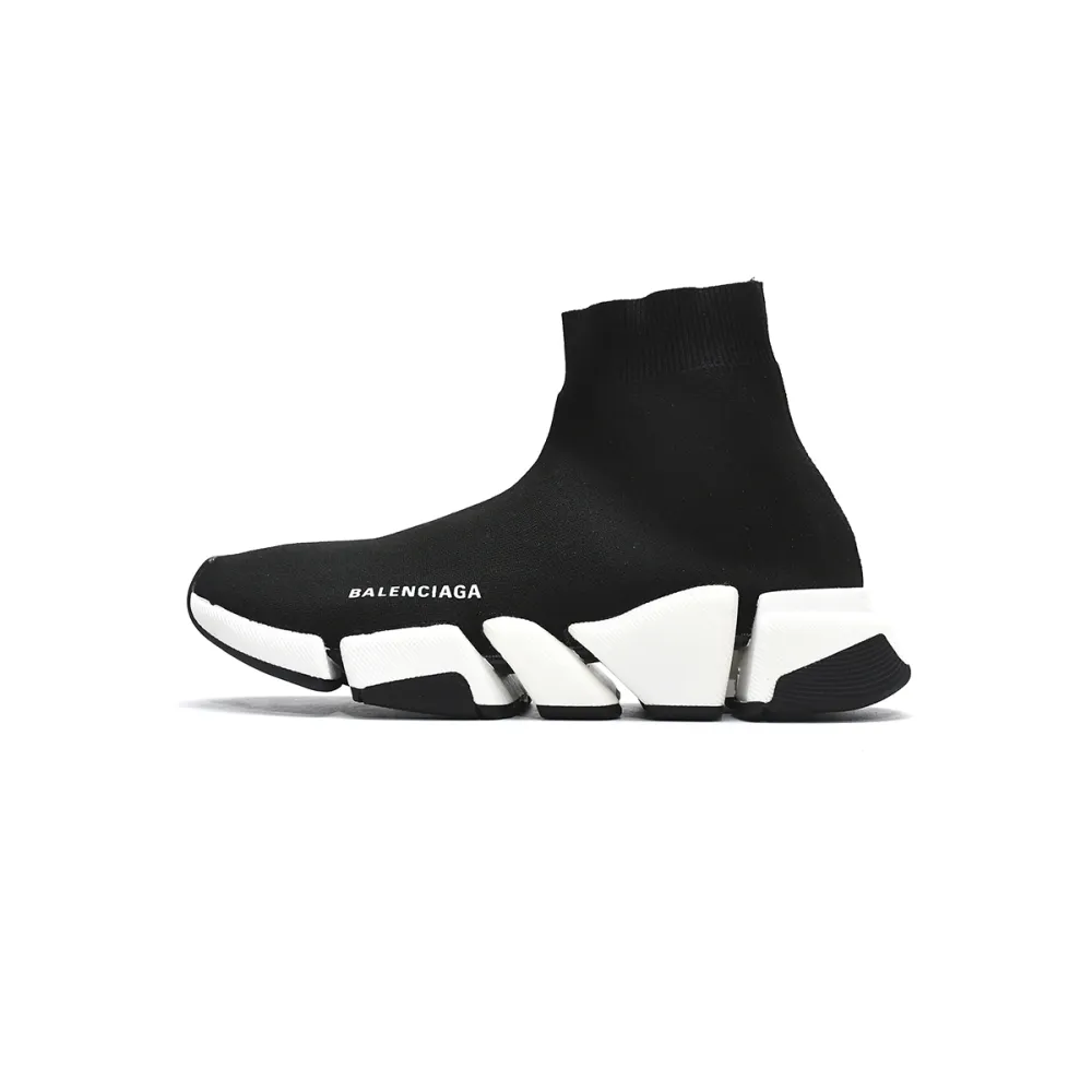 Uabat Balenciaga Speed 2.0 Black White 617239W2DB21015