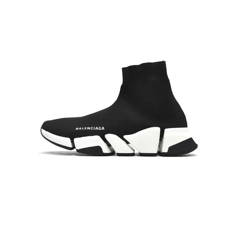 Uabat Balenciaga Speed 2.0 Black White 617239W2DB21015