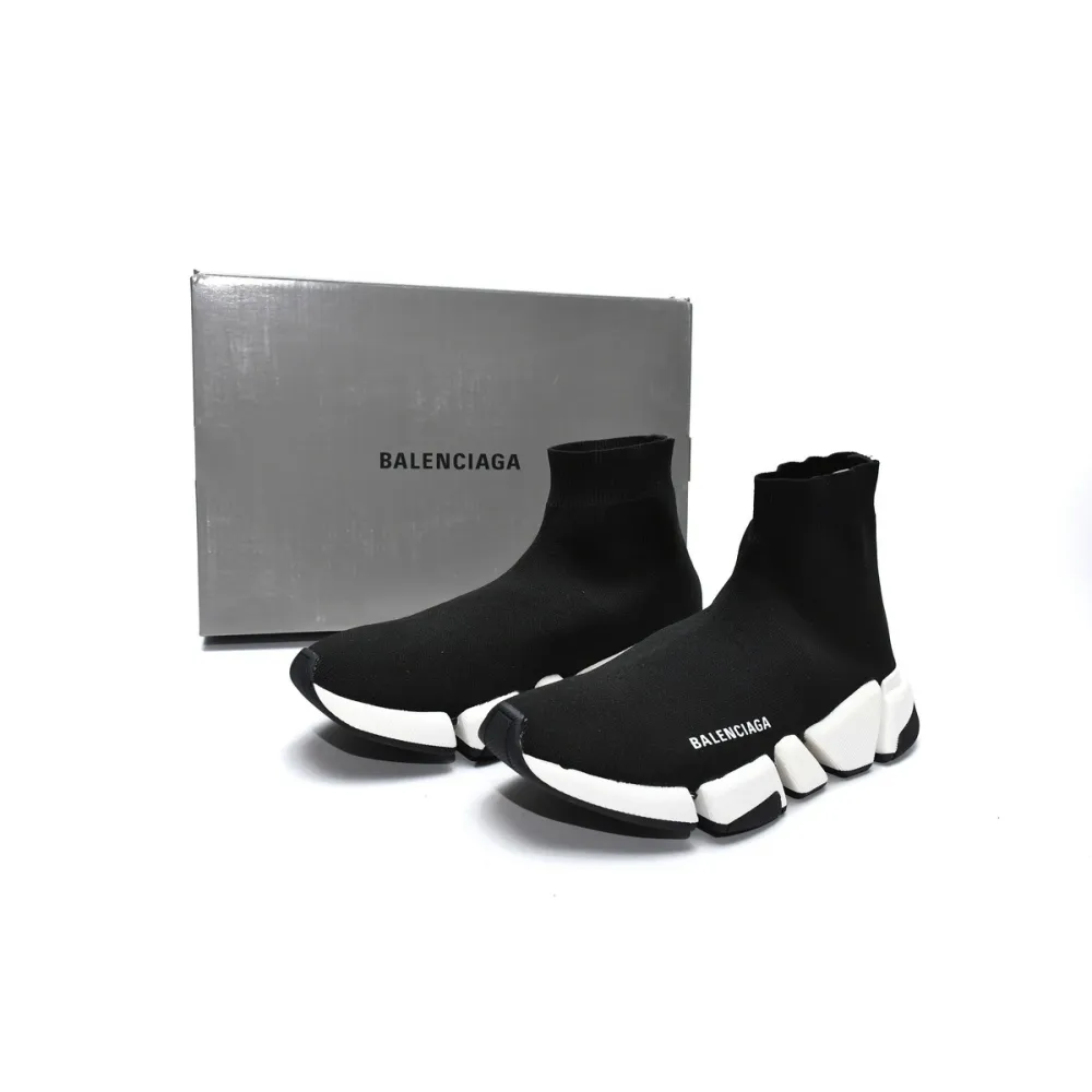Uabat Balenciaga Speed 2.0 Black White 617239W2DB21015