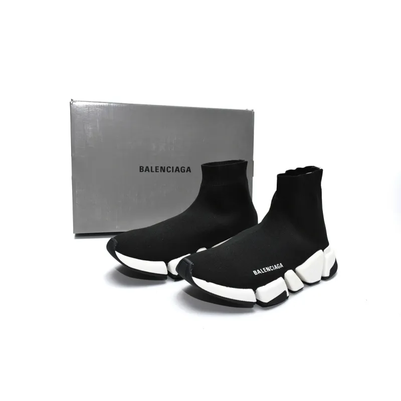 Uabat Balenciaga Speed 2.0 Black White 617239W2DB21015