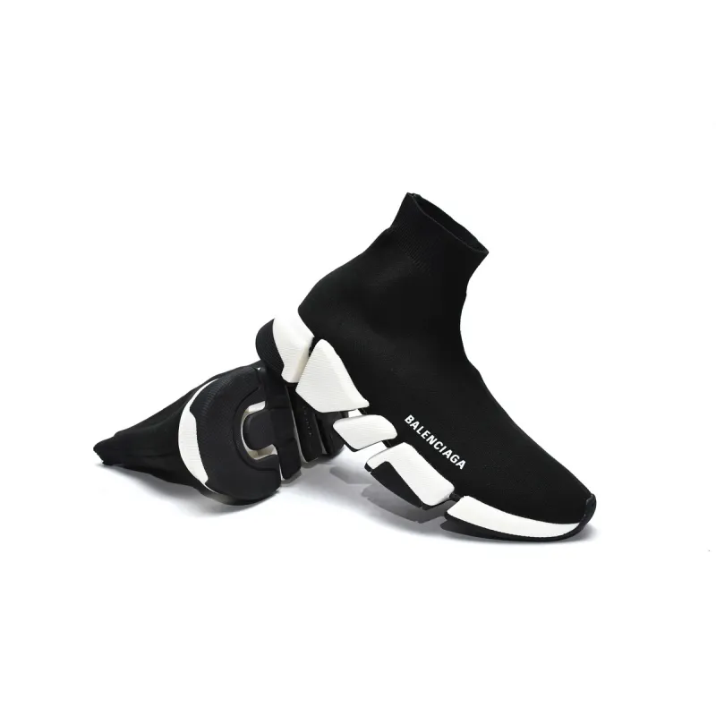 Uabat Balenciaga Speed 2.0 Black White 617239W2DB21015
