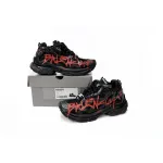 Uabat Balenciaga 7th Runner Black And Red Characters 677402 W3RB1 0102
