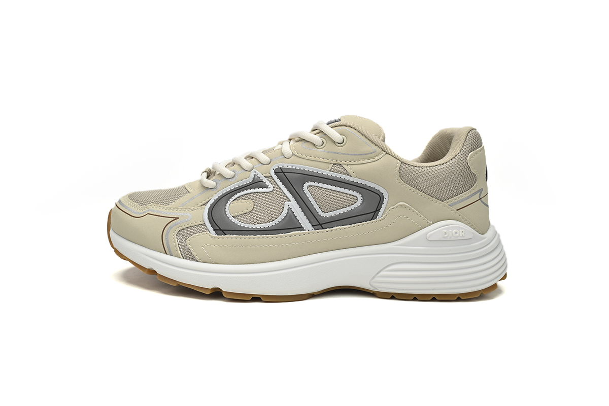 LJR Dior B30 Light Grey Sneakers Cream 3SN279ZND-H161