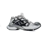 Uabat Balenciaga 7th Runner White Black Gray 677402 W3RB2 9012