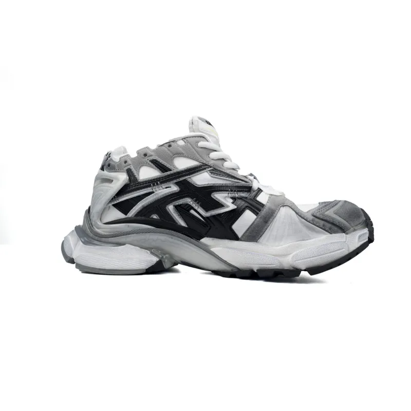 Uabat Balenciaga 7th Runner White Black Gray 677402 W3RB2 9012