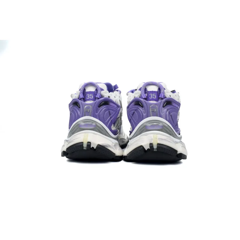 Uabat Balenciaga 7th Runner White Purple 677402 W3RB2 5901