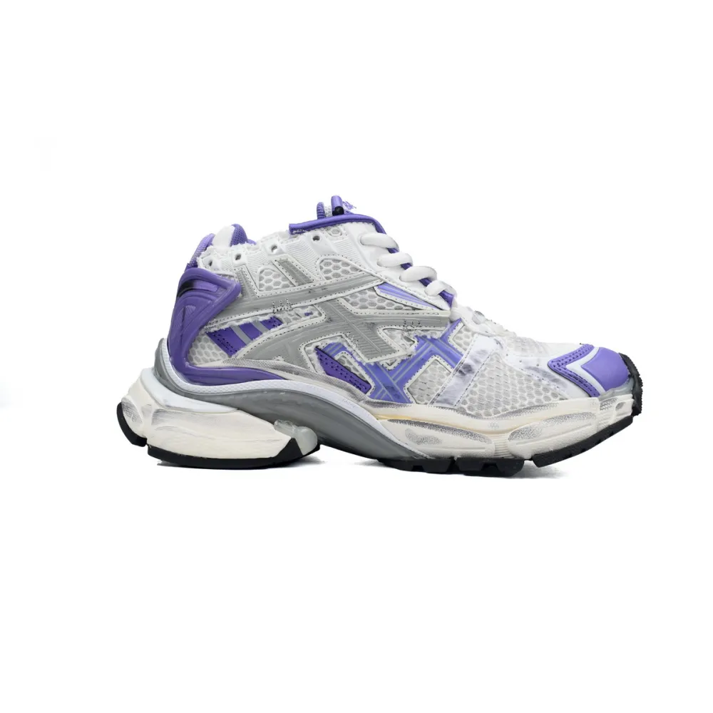 Uabat Balenciaga 7th Runner White Purple 677402 W3RB2 5901