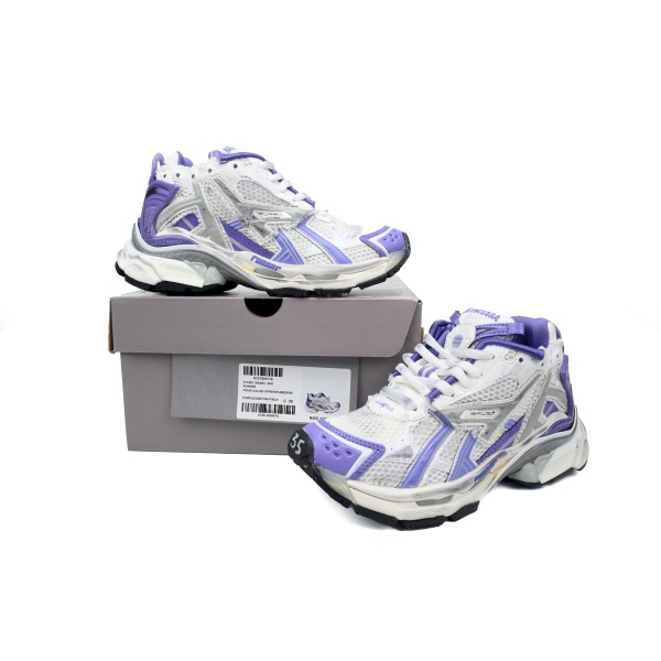 LJR Balenciaga 7th Runner White Purple 677402 W3RB2 5901