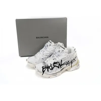 Uabat Balenciaga 7th Runner White And Black Characters 677402 W3RBQ 9010 02