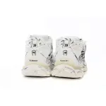 Uabat Balenciaga 7th Runner White And Black Characters 677402 W3RBQ 9010