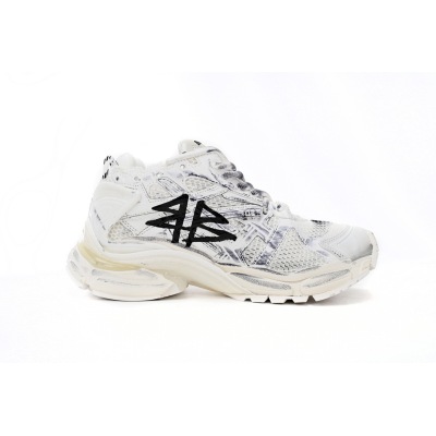 LJR Balenciaga 7th Runner White And Black Characters 677402 W3RBQ 9010