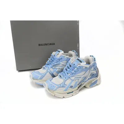 Uabat Balenciaga 7th Runner White Light Blue 677402 W3RB2 9744 02