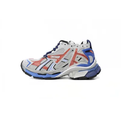 Uabat Balenciaga 7th Runner White Blue Orange 677402 W3RB6 1264 01