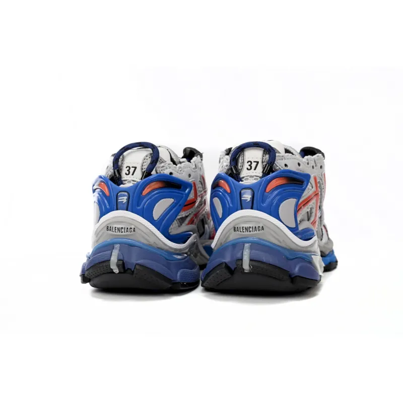 Uabat Balenciaga 7th Runner White Blue Orange 677402 W3RB6 1264
