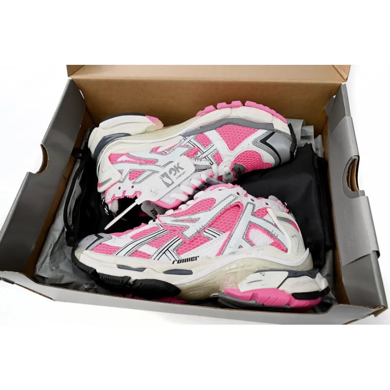 Uabat Balenciaga 7th White Red Powder 677402 W3RBN 9155