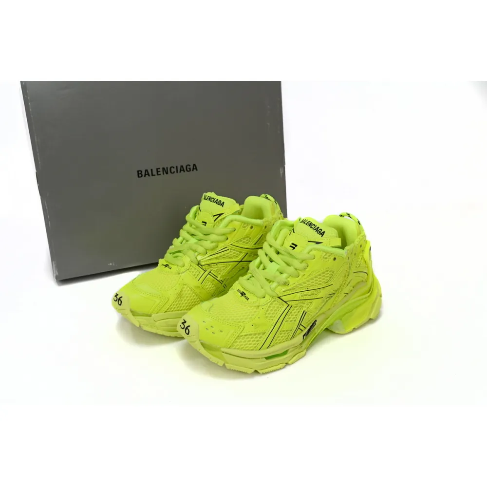Uabat Balenciaga 7th Runner Fluorescent Green 677402 W3RB4 7510