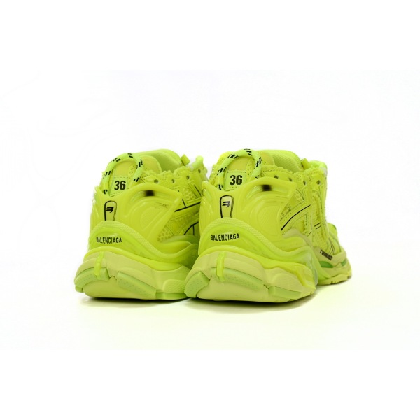 LJR Balenciaga 7th Runner Fluorescent Green 677402 W3RB4 7510