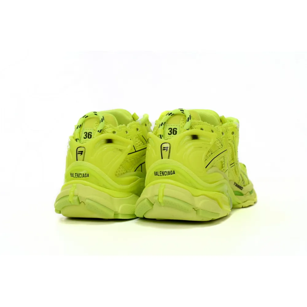 Uabat Balenciaga 7th Runner Fluorescent Green 677402 W3RB4 7510