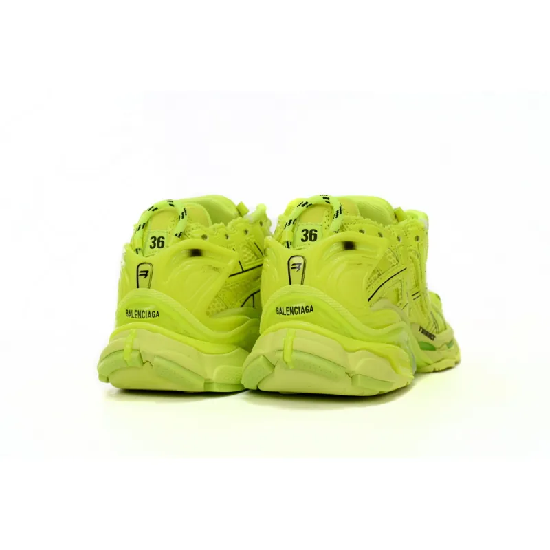Uabat Balenciaga 7th Runner Fluorescent Green 677402 W3RB4 7510