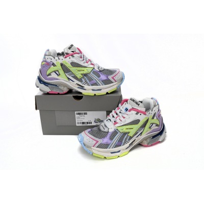 LJR Balenciaga 7th Runner White Yellow Purple 677402 W3RH5 0308