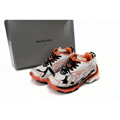 Uabat Balenciaga 7th Runner White Orange Black 677402 W3RB7 9051 02