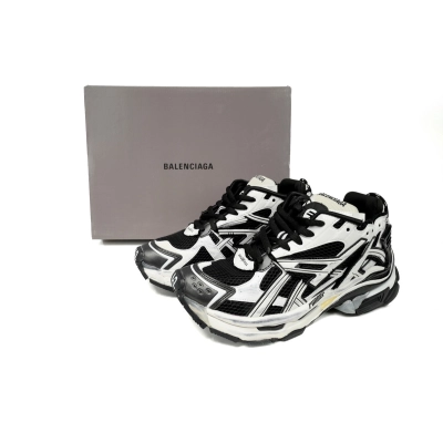 LJR Balenciaga 7th Runner Black White 677403W3RB29010 02