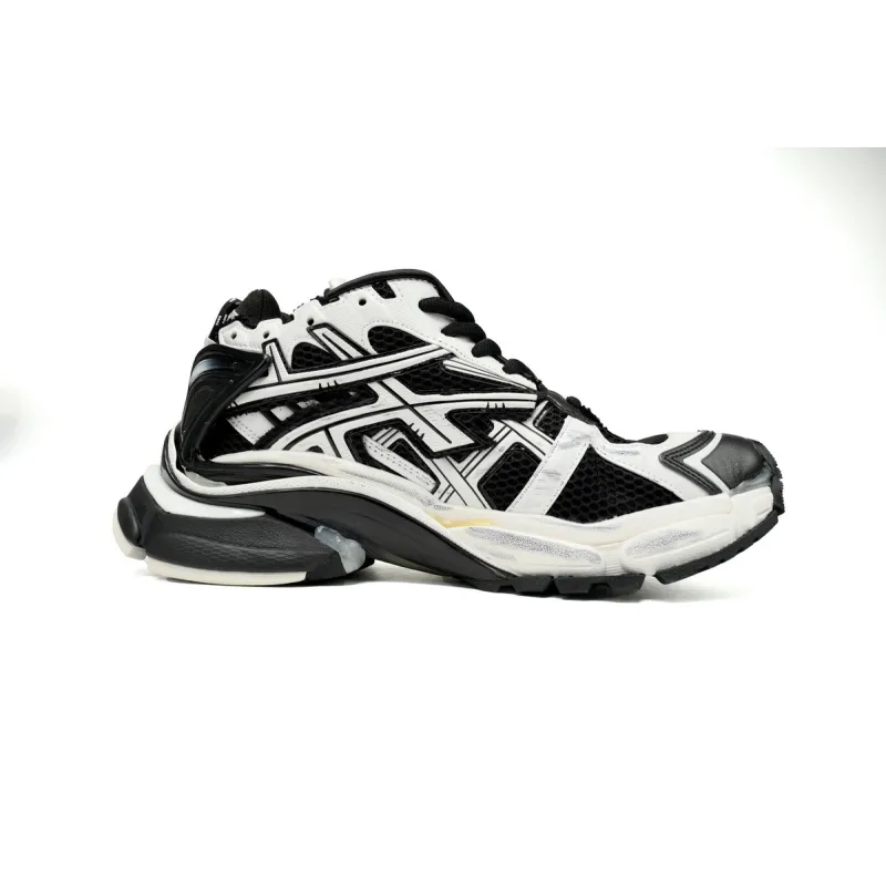 Uabat Balenciaga 7th Runner Black White 677403W3RB29010