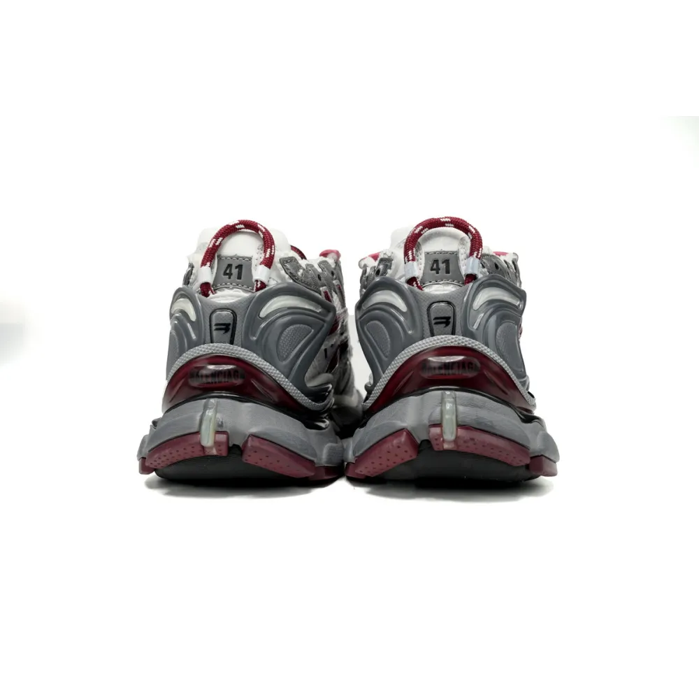 Uabat Balenciaga 7th Runner White Wine Red 677403W3RB39069