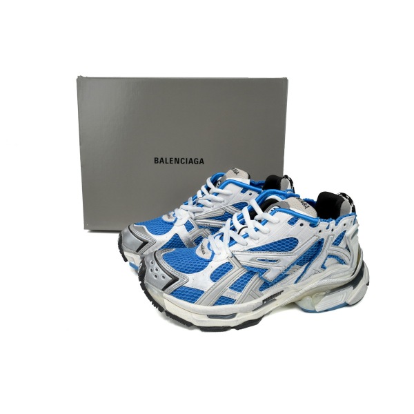 LJR Balenciaga 7th Runner White Blue 677402W3RB34912