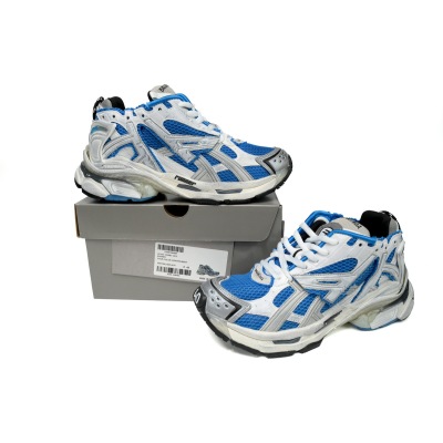 LJR Balenciaga 7th Runner White Blue 677402W3RB34912