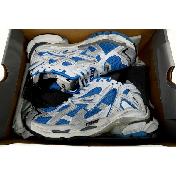 LJR Balenciaga 7th Runner White Blue 677402W3RB34912